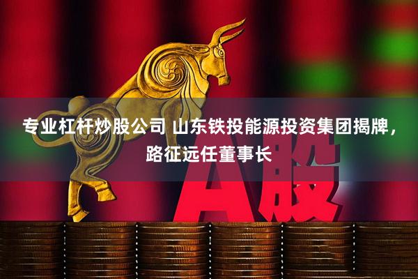 专业杠杆炒股公司 山东铁投能源投资集团揭牌，路征远任董事长